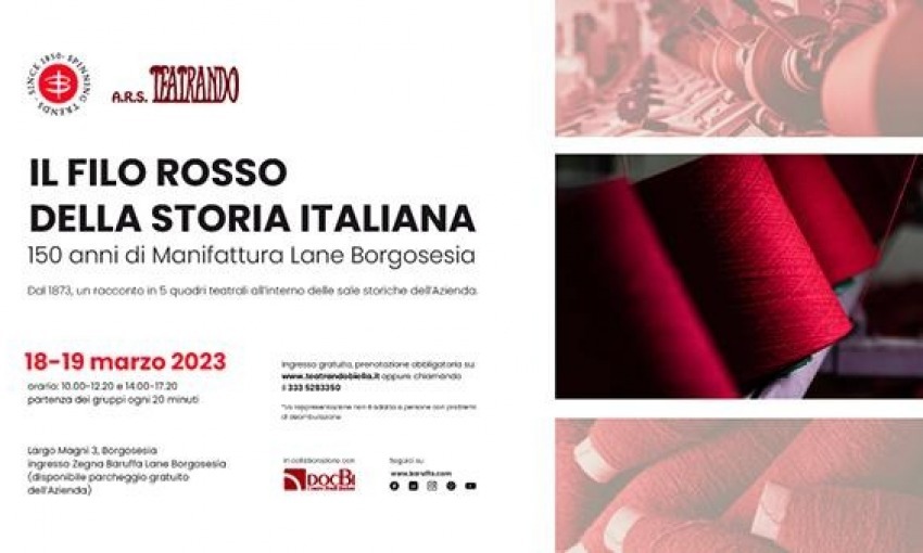 Un evento teatrale celebra i 150 anni della Manifattura Lane Borgosesia